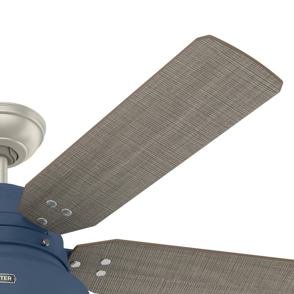 Hunter Mill Valley 52&quot; Outdoor Ceiling Fan with Light in Indigo Blue, , large