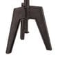 Home Trends & Design Carnegie 15" Adjustable Stool in Bandsaw Teak and Matte Black, , large