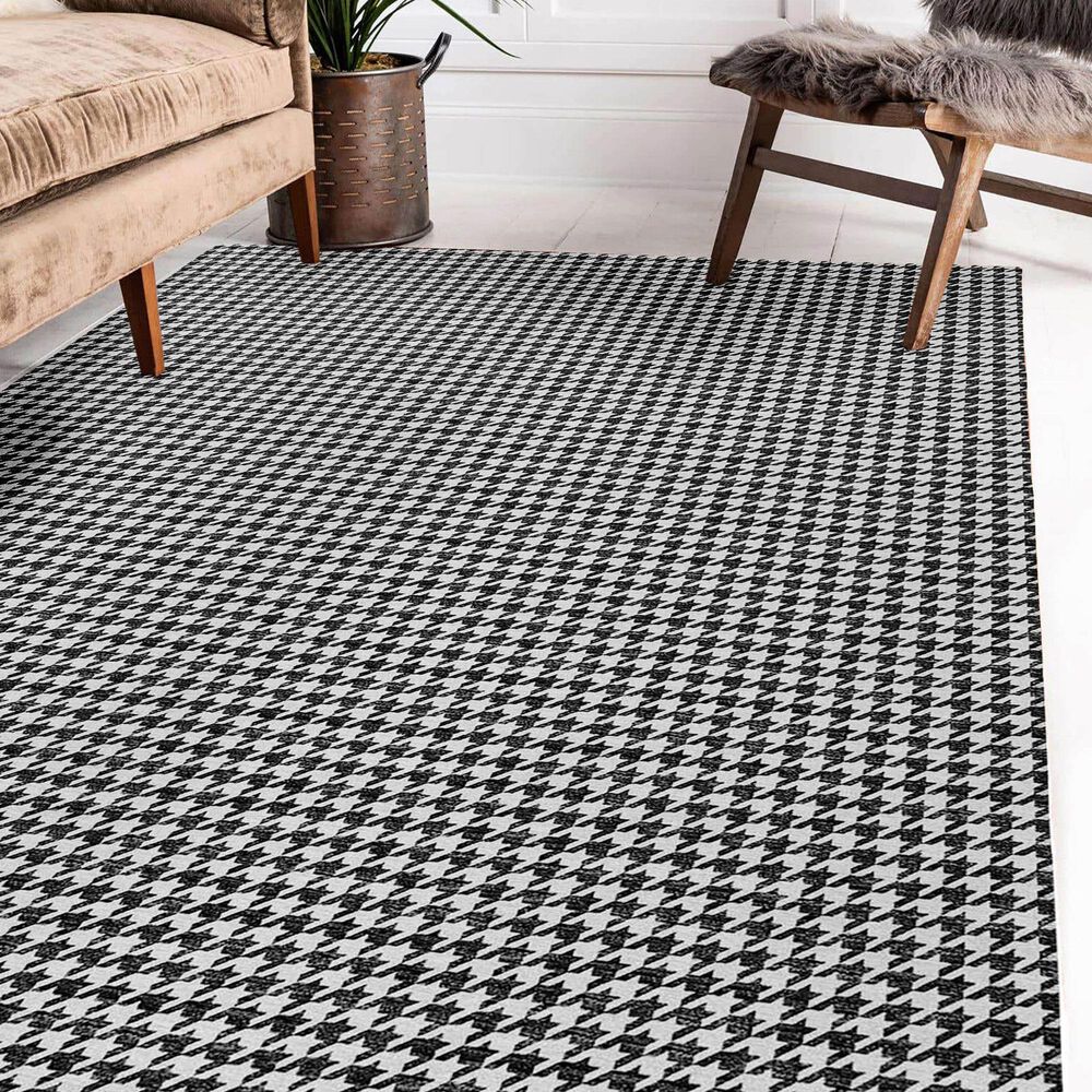 Dalyn Rug Company Hinton 9&#39; x 12&#39; Black Indoor/Outdoor Area Rug, , large