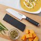 KitchenAid Gadgets Gourmet 5" Santoku Knife with Protective Cover in Stainless Steel and Black, , large