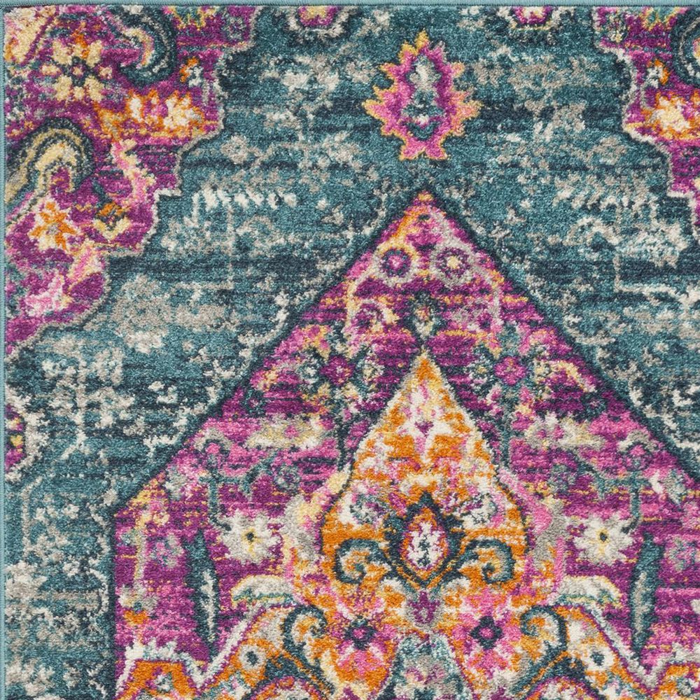 Safavieh Madison MAD119C-3 3&#39; x 5&#39; Blue/Fuchsia Area Rug, , large