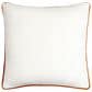 Surya Ackerly 18" x 18" Throw Pillow in Cream and Brick Red, , large