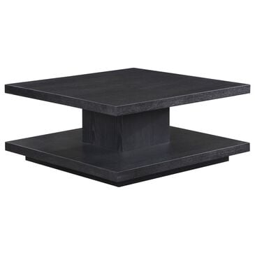 Steve Silver Canyon Square Cocktail Table with Casters in Black, , large