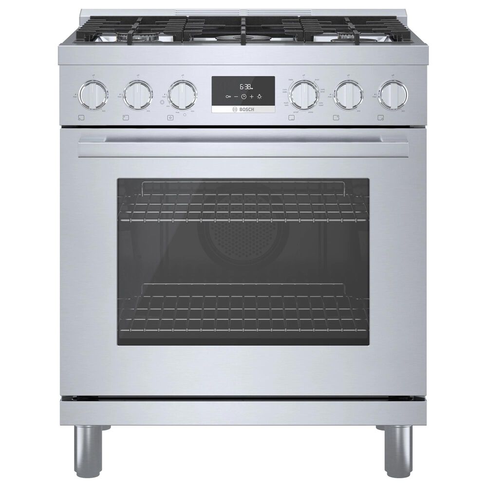 Bosch 30" Freestanding Dual Fuel Range in Stainless Steel, , large