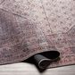 37B Colin 7"10" x 10"2" Plum, Ink Blue, Dusty Pink and Cream Area Rug, , large