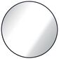 Garber Collection 36" Metal Round Wall Mirror in Black, , large