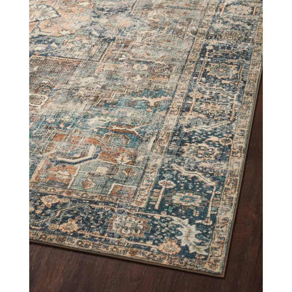 Loloi II Margot 2&#39; x 5&#39; Terracotta and Lagoon Area Rug, , large