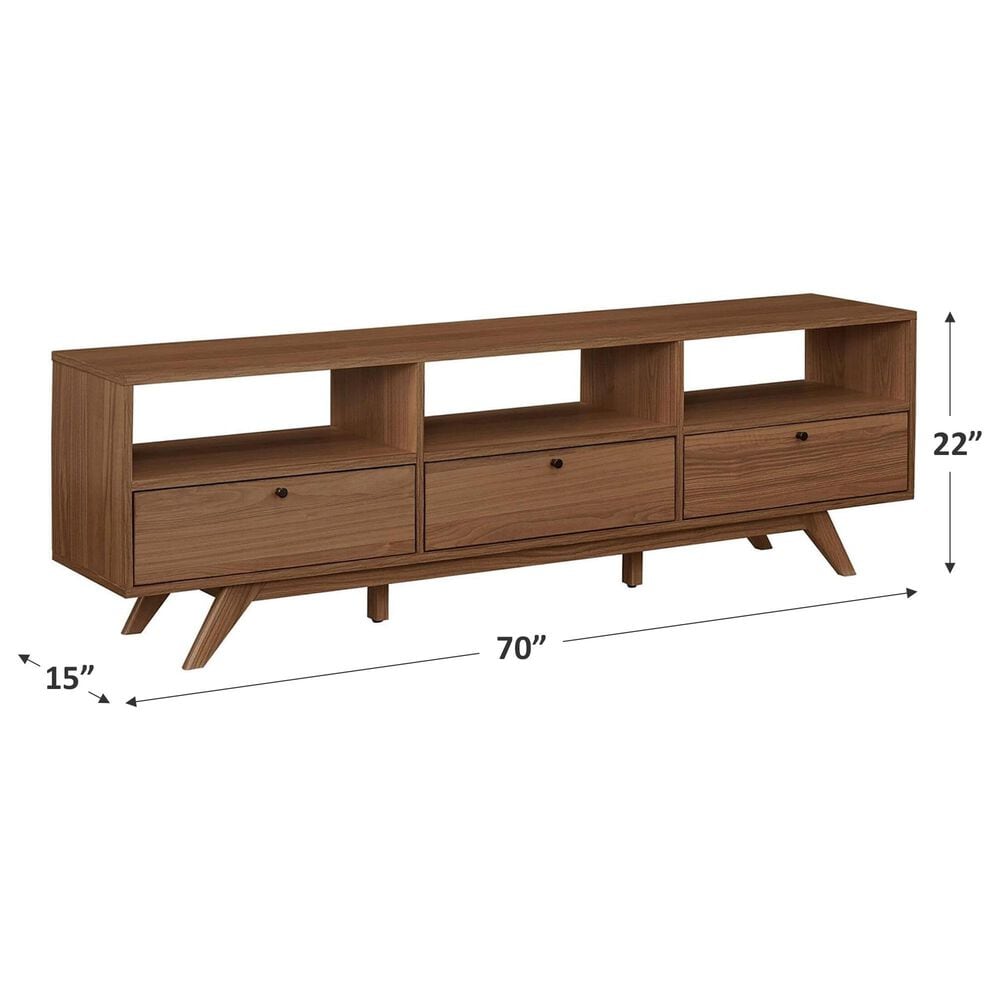 Walker Edison 70&quot; TV Stand in Mocha, , large