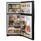 GE Appliances 21.9 Cu. Ft. Top-Freezer Refrigerator Dual Control in Black, , large