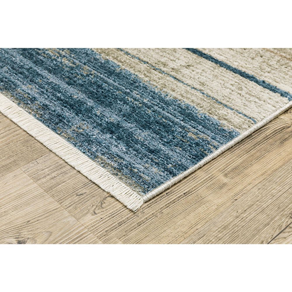 Oriental Weavers Bauer Geometric Lines 7&#39;10&quot; x 10&#39;10&quot; Blue Area Rug, , large