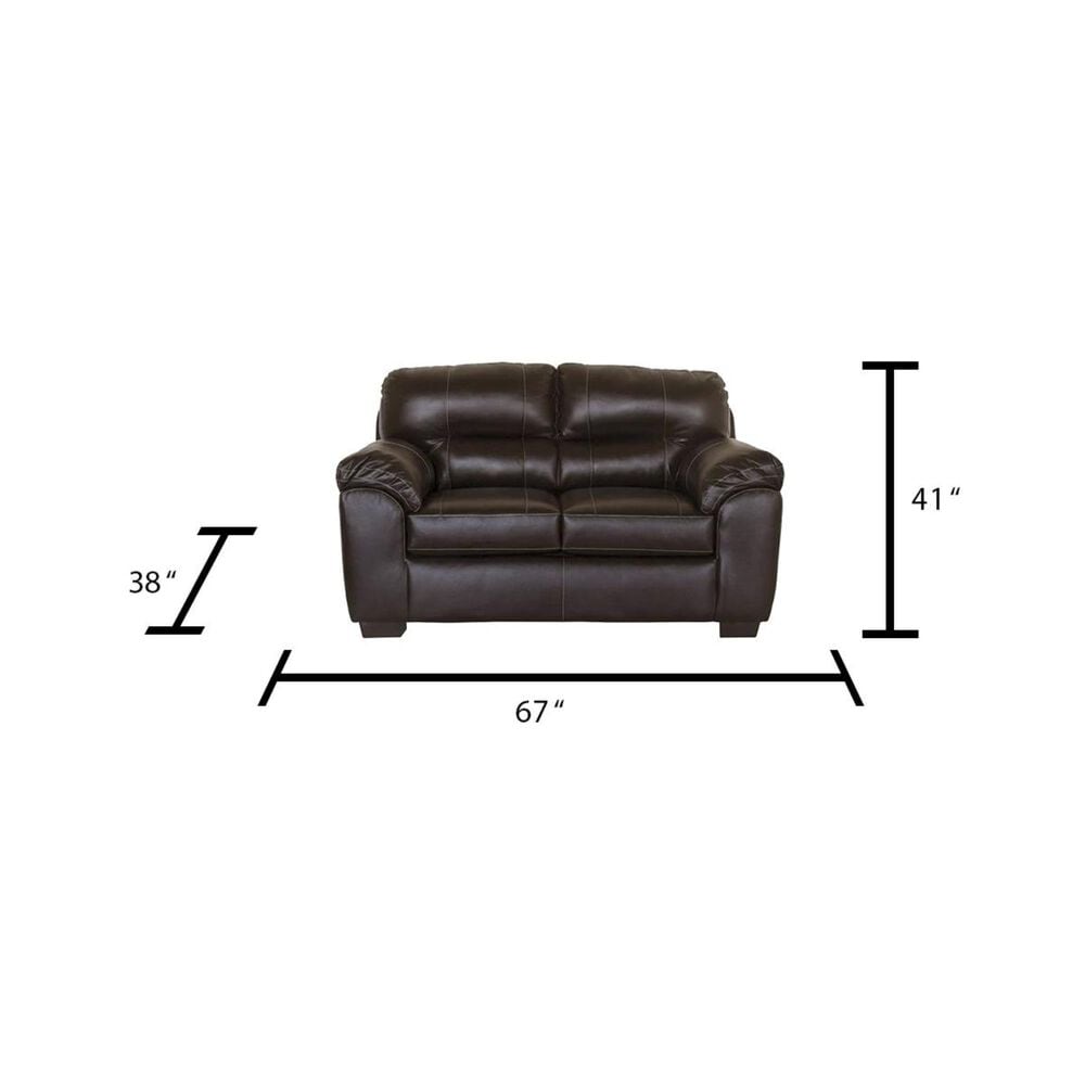 Arapahoe Home Austin Loveseat in Chocolate, , large