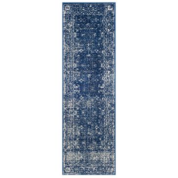 Safavieh Evoke EVK270A 2"2" x 19" Navy and Ivory Runner, , large