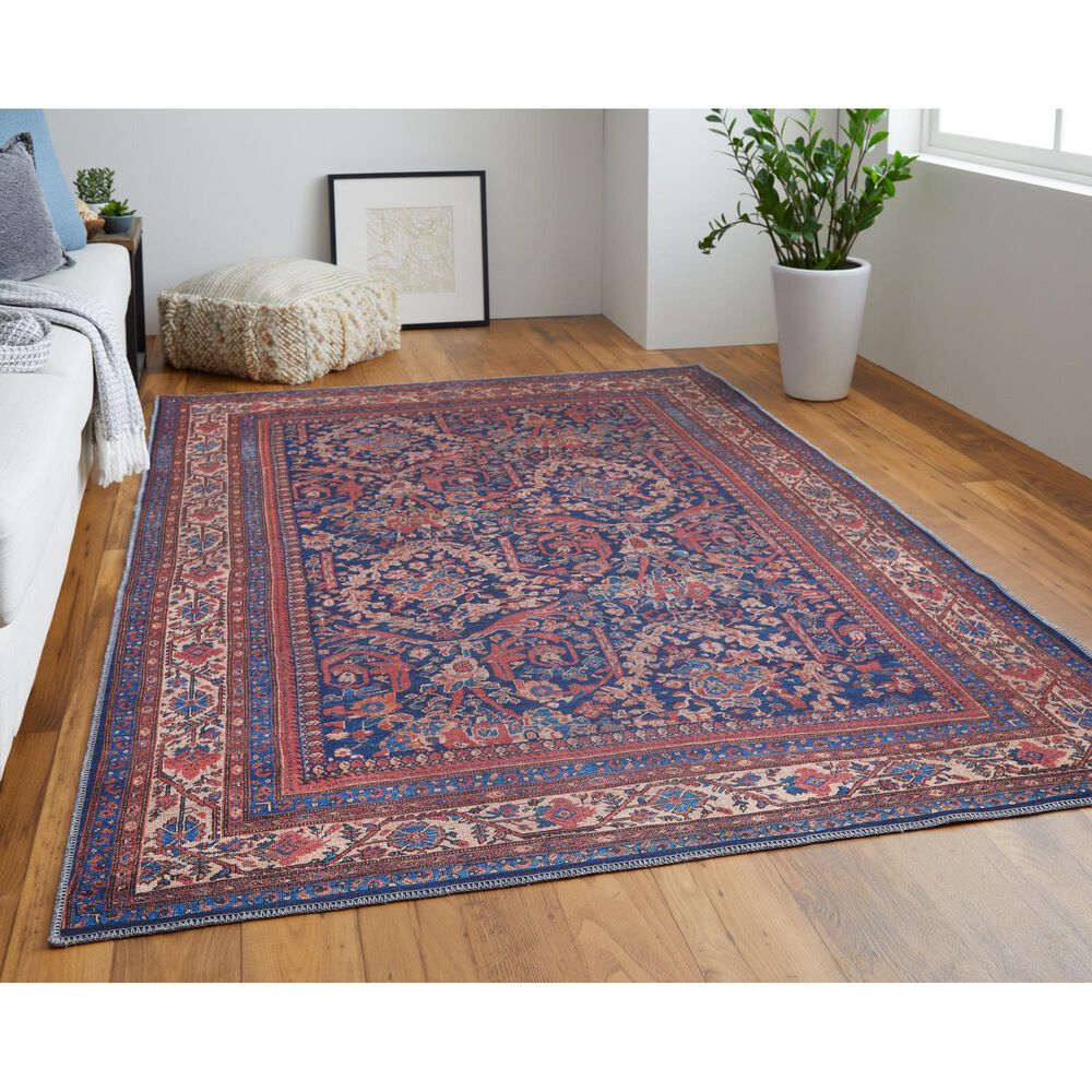 Feizy Rugs Rawlins 8&#39;10&quot; x 12&#39; Navy and Multicolor Area Rug, , large