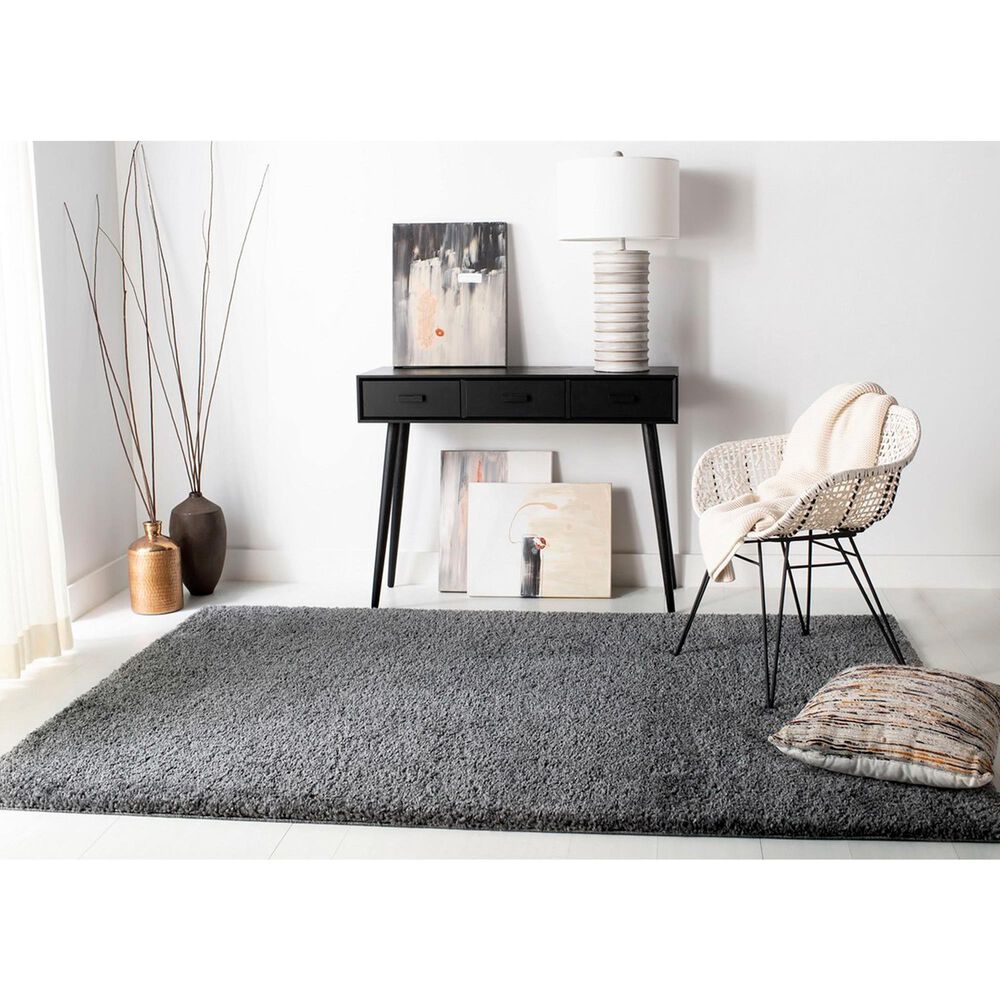 Safavieh August Shag AUG900F 6&#39; x 9&#39; Grey Area Rug, , large