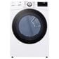 LG 4.5 Cu. Ft. Front Load Washer and 7.4 Cu. Ft. Electric Dryer Laundry Pair with Pedestal Storage Drawers in White, , large
