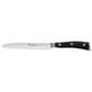 Wusthof Trident Classic Ikon 5" Serrated Utility Knife in Stainless Steel and Black, , large