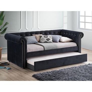Claremont Ellie Daybed with Trundle in Black, , large