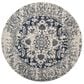 Safavieh Madison MAD603D 4" Round Cream and Navy Area Rug, , large