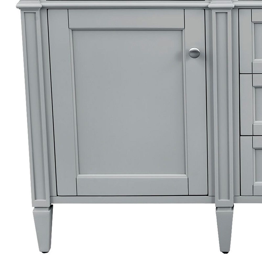 James Martin Brittany 60&quot; Double Bathroom Vanity in Urban Gray with 3 cm Eternal Jasmine Pearl Quartz Top, , large