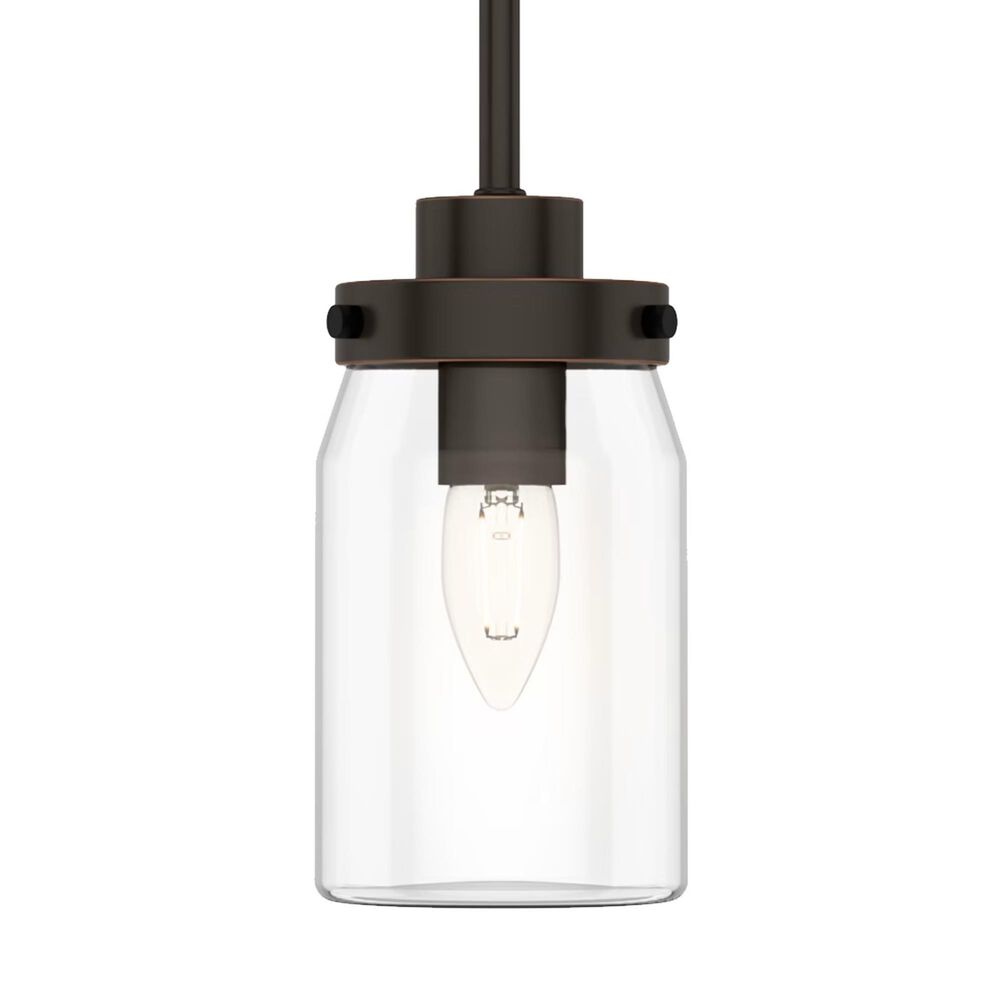 Hunter Devon Park 19008 1-Light Mini Pendant in Onyx Bengal, , large