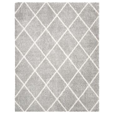 Safavieh Parma Shag PMA515G 12" x 15" Grey and Cream Area Rug, , large