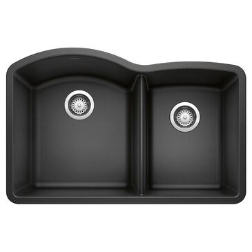 Blanco Diamond 32" 1-3/4 Double Bowl Kitchen Sink in Anthracite, , large