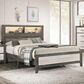 Claremont Rhett Queen Platform Bed in Gray and White, , large