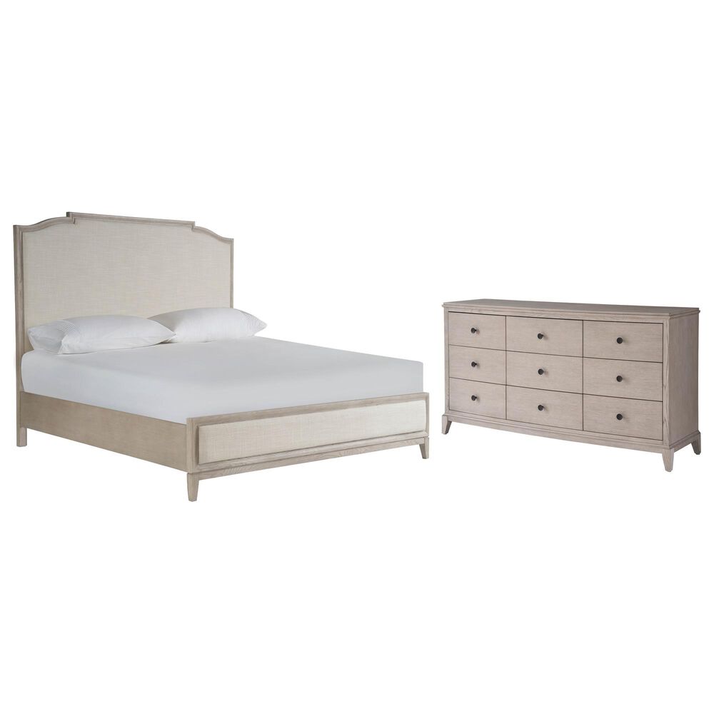 Furniture Worldwide Coalesce 2-Piece King Bedroom Set in Rolling Fog, , large