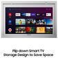 Sylvox 15.6" Smart Under Cabinet TV for Kitchen in Silver, , large