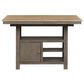 Belle Furnishings Kitchen Island in Gray and Sandstone, , large