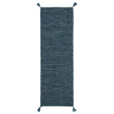 Safavieh Montauk 2"3" x 9" Blue and Black Runner, , large