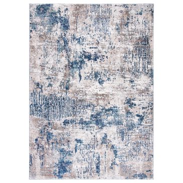 Safavieh Aston ASN712 5"3" x 7"7" Grey and Navy Area Rug, , large