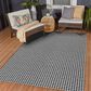 Dalyn Rug Company Hinton 9" x 12" Black Indoor/Outdoor Area Rug, , large