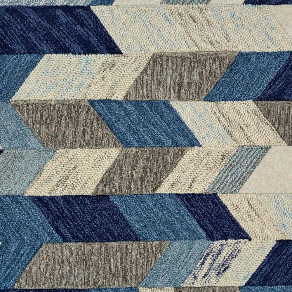 Feizy Rugs Arazad 2&#39; x 3&#39; Blue and Ivory Area Rug, , large