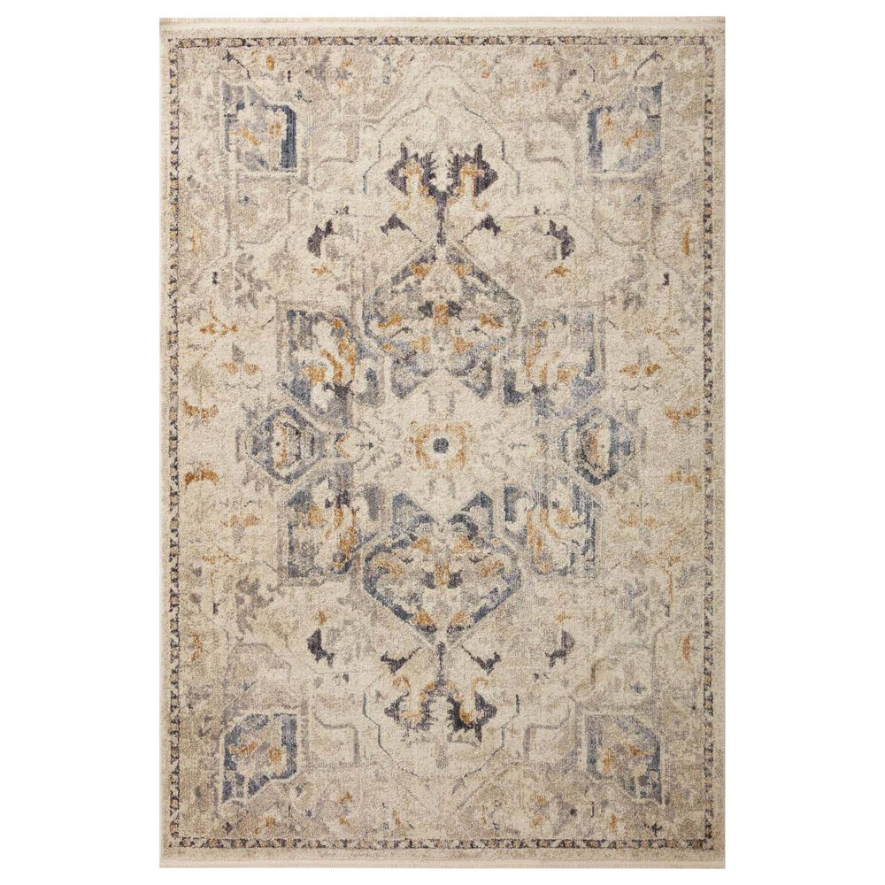 Magnolia Home Janey JAY-01 2"7" x 4" Natural and Indigo Area Rug, , large