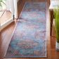 Safavieh Serapi 2" x 9" Blue and Brown Runner, , large