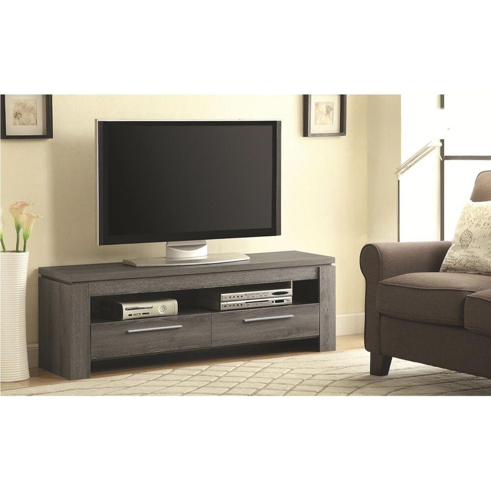 Pacific Landing 59&quot; TV Console in Weathered Grey, , large