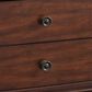 Mayberry Hill Phillipe King Bed with Two Nightstands in Cherry, , large