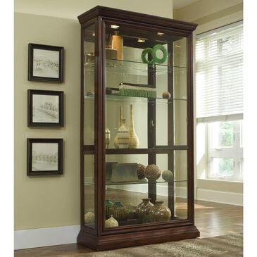 Chapel Hill Curio with Sliding Door and Frame Molding, , large