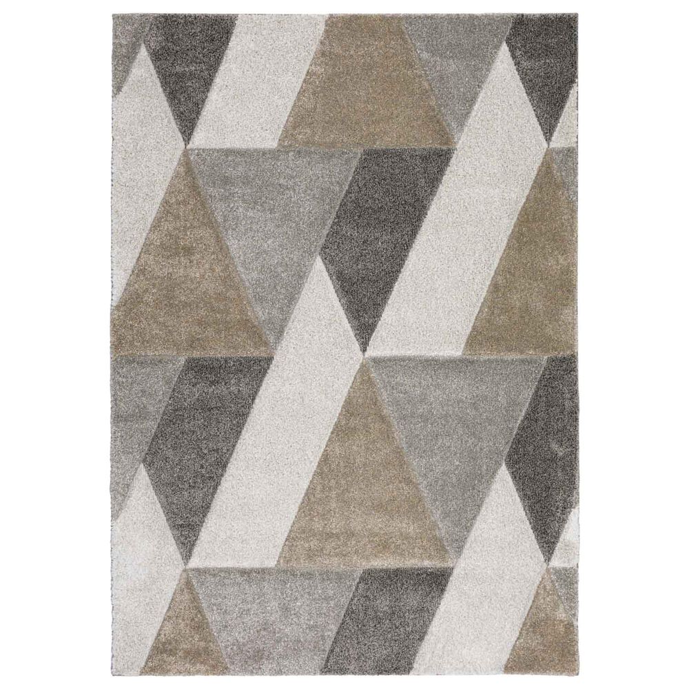 Dalyn Rug Company Carmona 5"1" x 7"5" Pewter Area Rug, , large