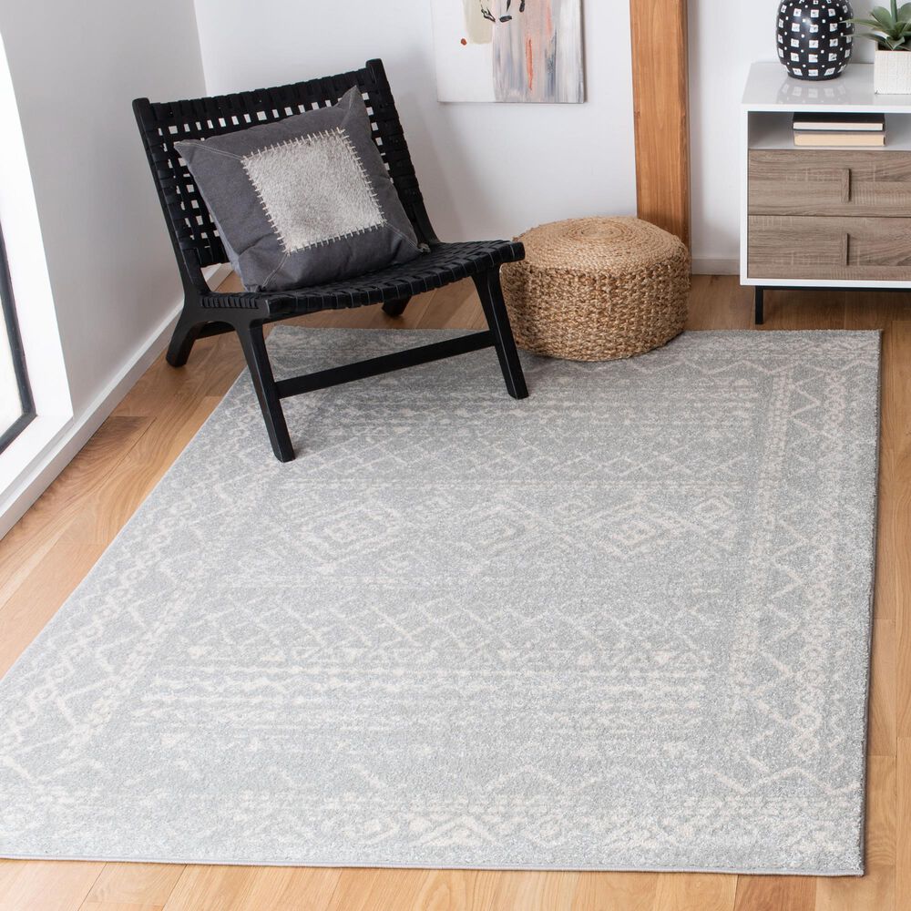 Safavieh Tulum Traditional 3&#39; x 5&#39; Grey and Ivory Area Rug, , large