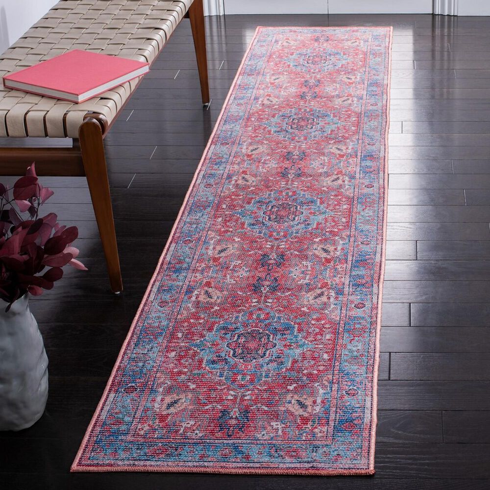 Safavieh Serapi SEP518J 2&#39; x 9&#39; Light Blue and Red Runner, , large