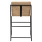 Mercana Stamford Counter Stool with Beige Cushion in Black, , large