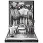 KitchenAid 24" Built-In Pocket Handle Dishwasher with FreeFlex 3rd Rack and Top Control in Black Stainless Steel, , large