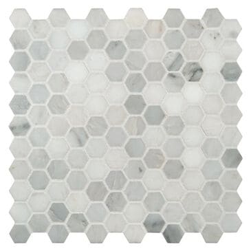 MS International Arabescato Carrara 12" x 12" Natural Stone Mosaic Tile, , large