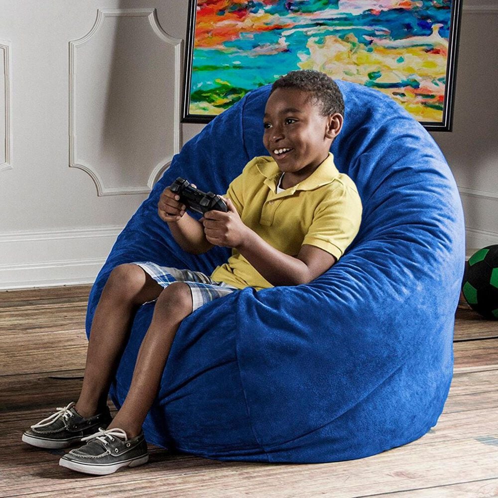 Jaxx 4&#39; Cocoon Kids Bean Bag in Blueberry, , large