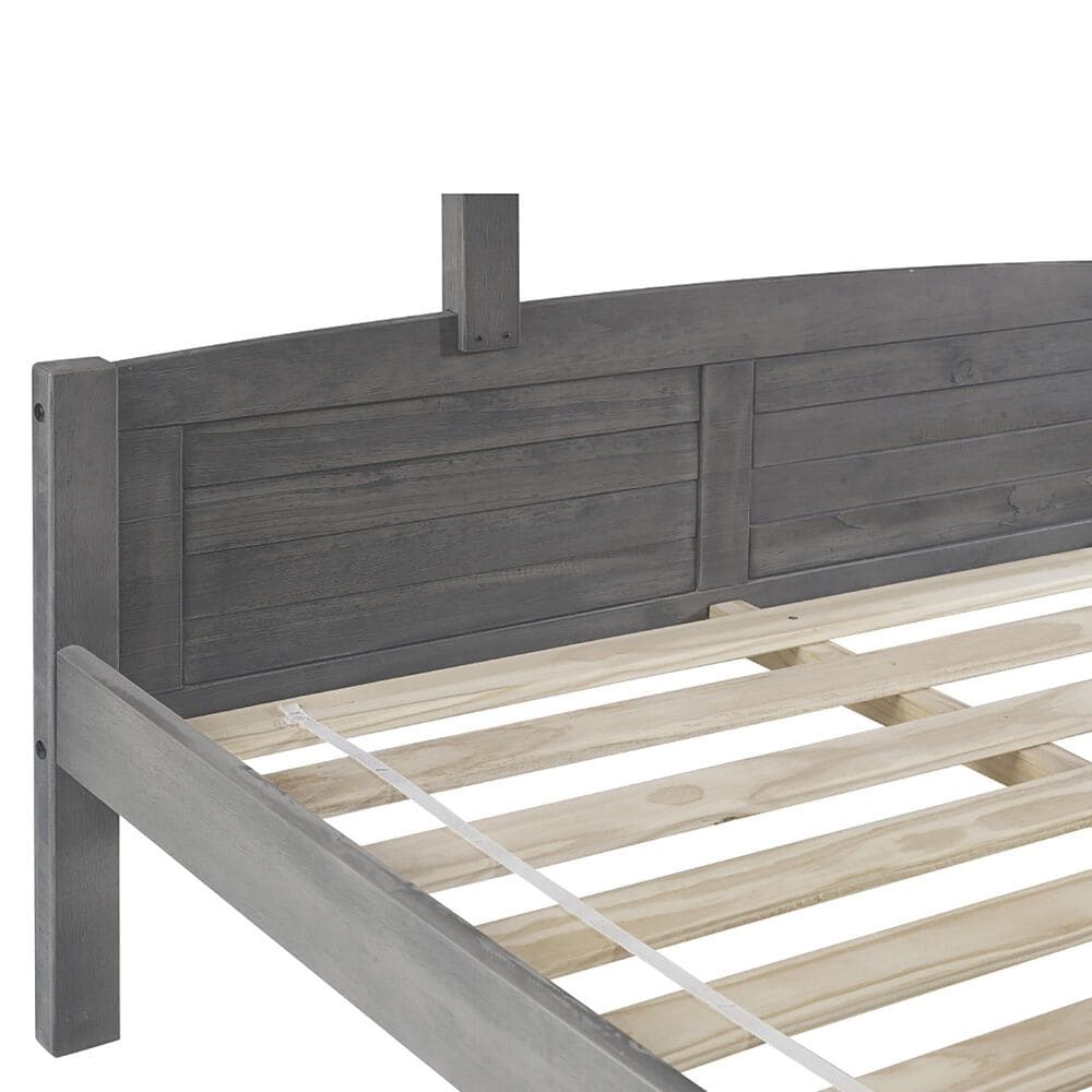 Forest Grove Louver Twin over Full Bunkbed with Trundle in Antique Grey, , large