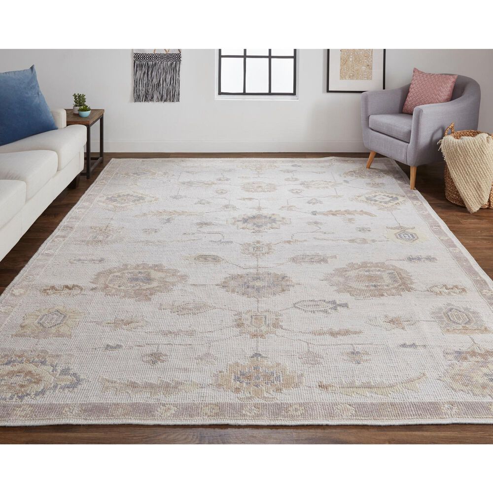 Feizy Rugs Wendover Southwestern 9&#39; x 12&#39; Silver Area Rug, , large