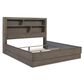 Millennium Anibecca King Bookcase Bed in Weathered Gray, , large