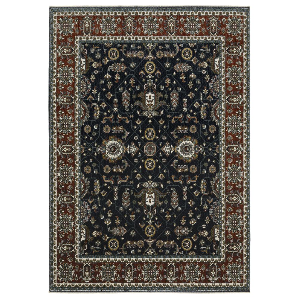 Oriental Weavers Vivian VI05A 3"10" x 5"5" Blue Area Rug, , large